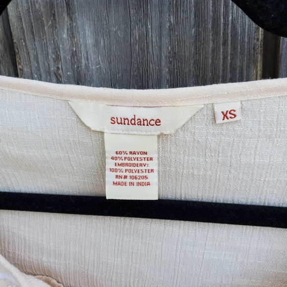 Sundance Cream Embroidered Top - Picture 6 of 6